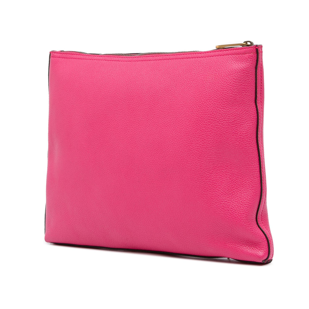 Gucci Medium Leather Logo Portfolio Clutch