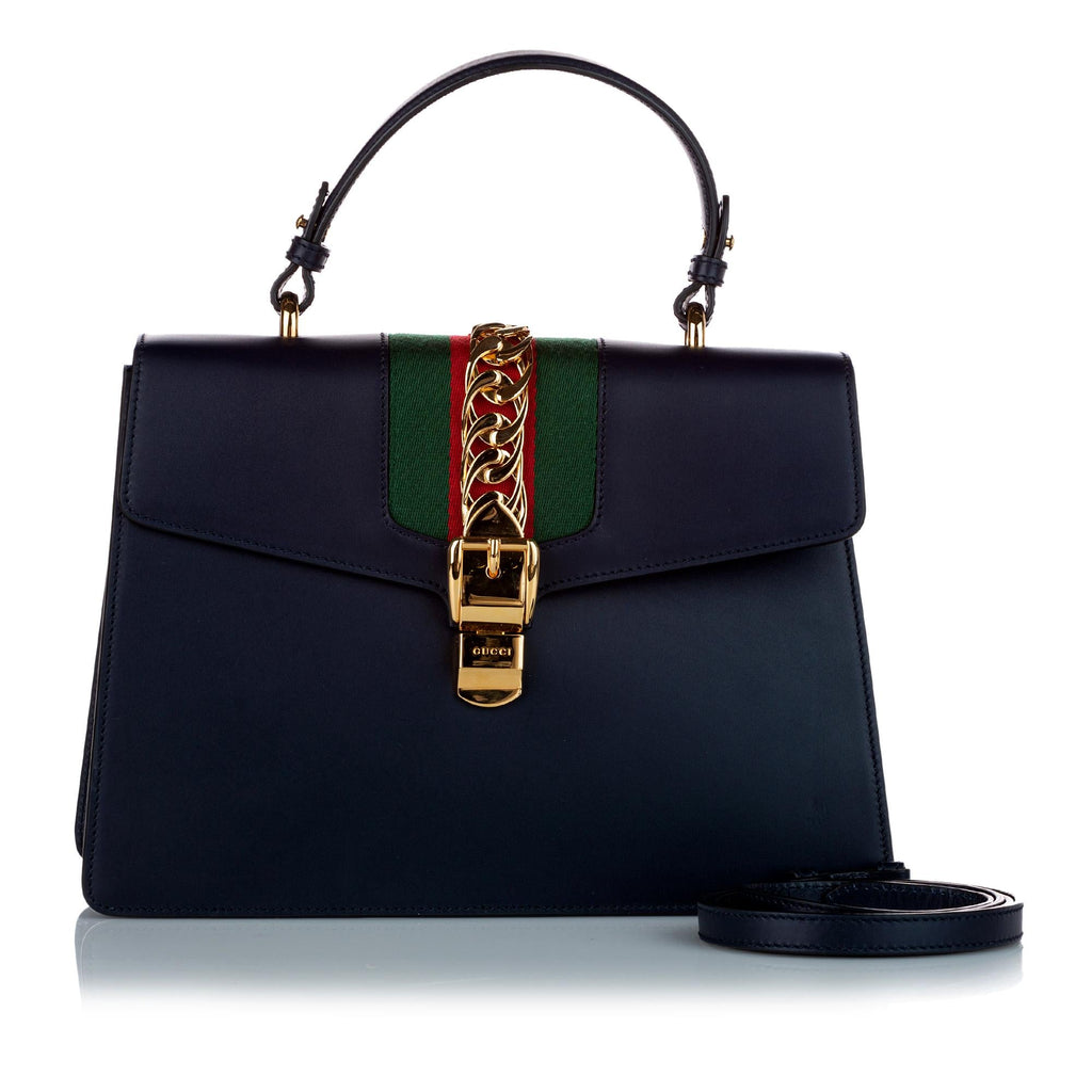 Gucci Medium Sylvie Leather Satchel (SHG-25632)