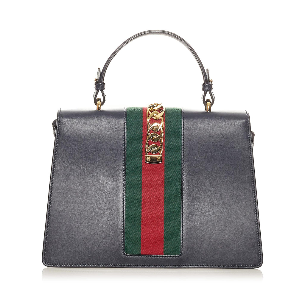 Gucci Medium Sylvie Leather Satchel (SHG-27346)