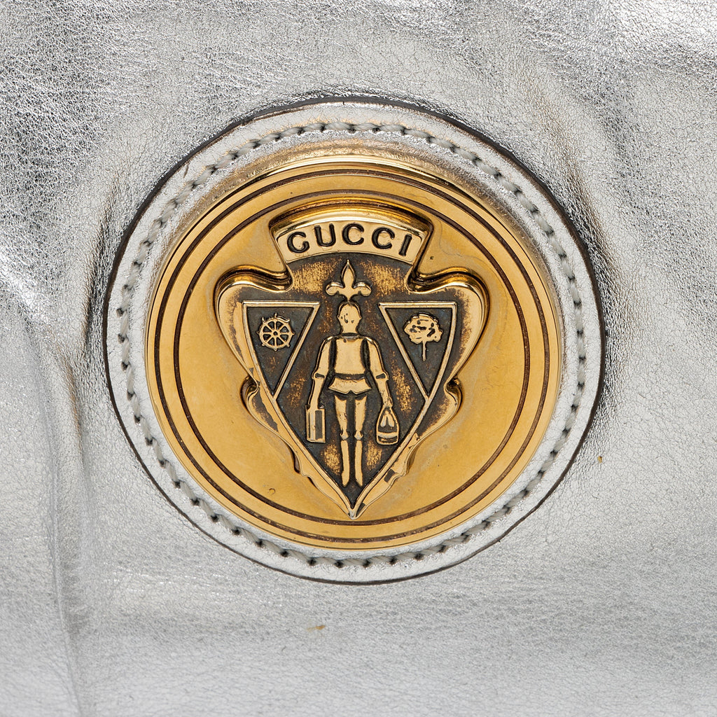 Gucci Metallic Leather Hysteria Small Clutch (SHF-hs8Ncf)