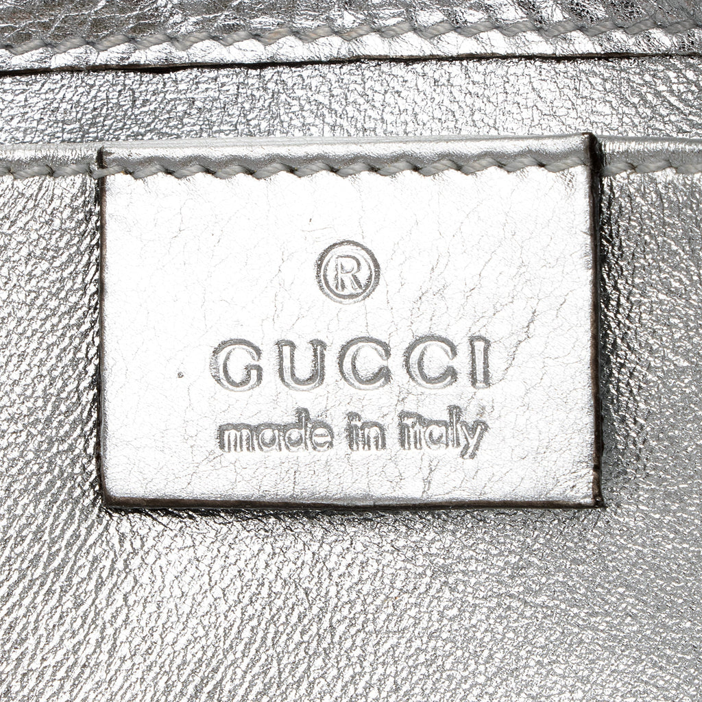 Gucci Metallic Leather Hysteria Small Clutch (SHF-hs8Ncf)