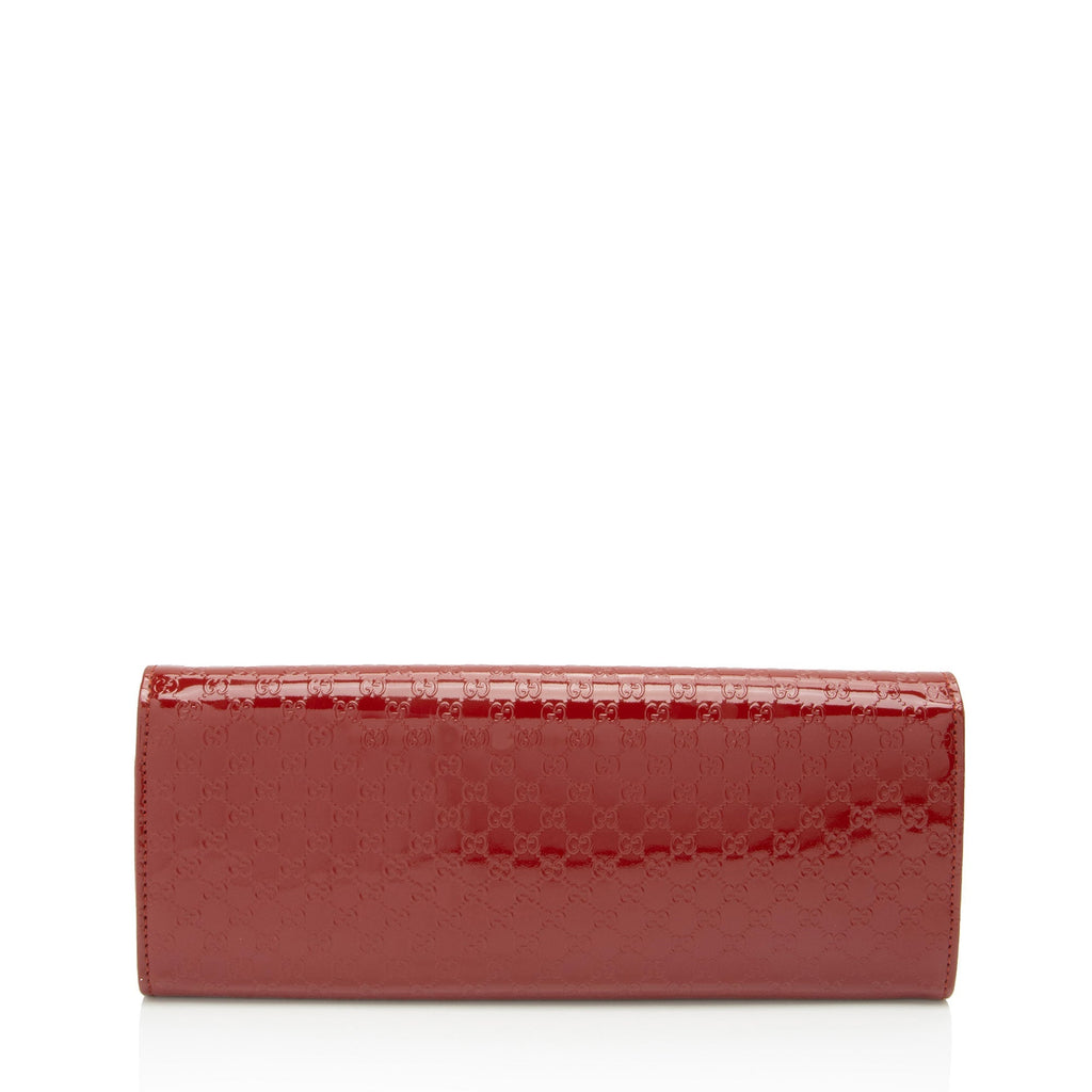 Gucci Microguccissima Patent Leather Broadway Clutch (SHF-VpKZuA)