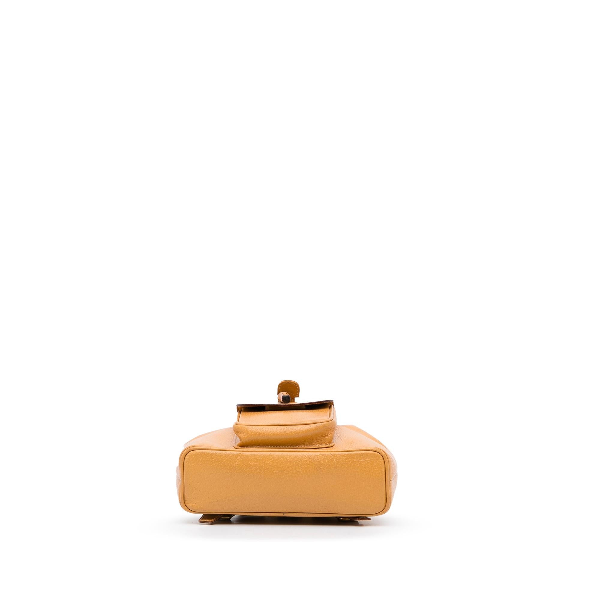Gucci Mini Bamboo Leather Backpack (SHG-rseFEI)