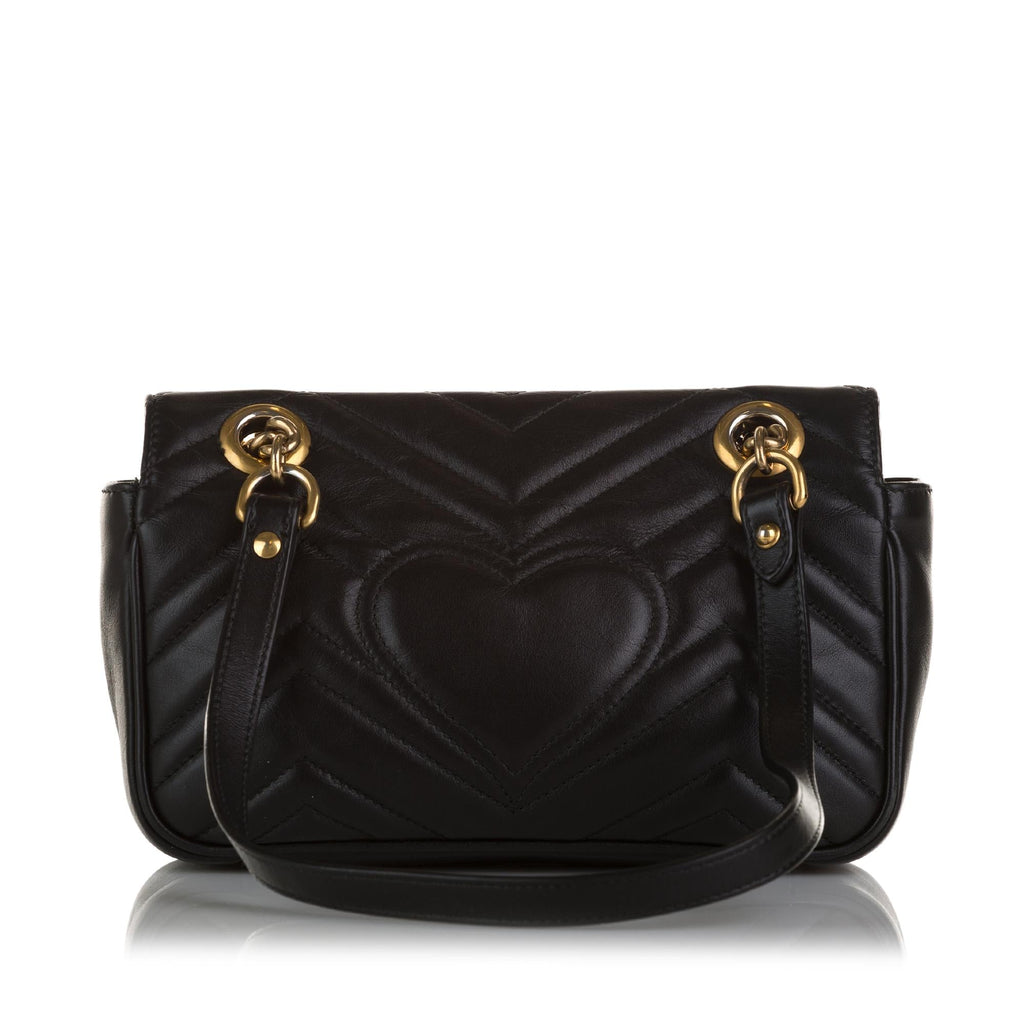Gucci Mini GG Marmont Matelasse Crossbody (SHG-olqVD2)