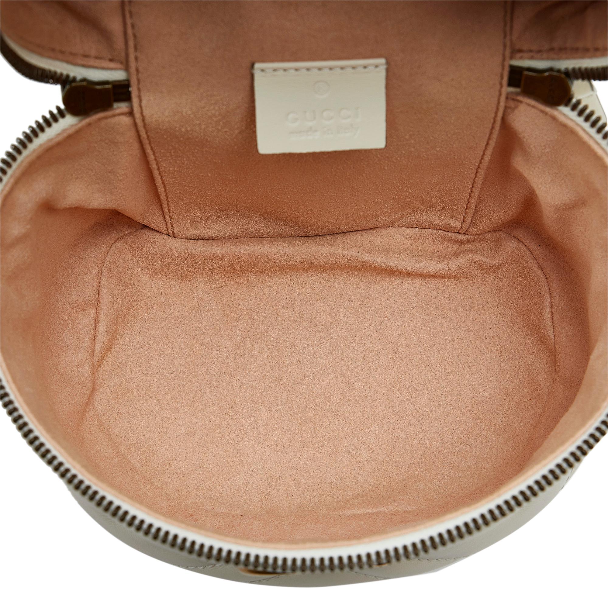 Gucci Mini GG Marmont Matelasse Leather Round Backpack