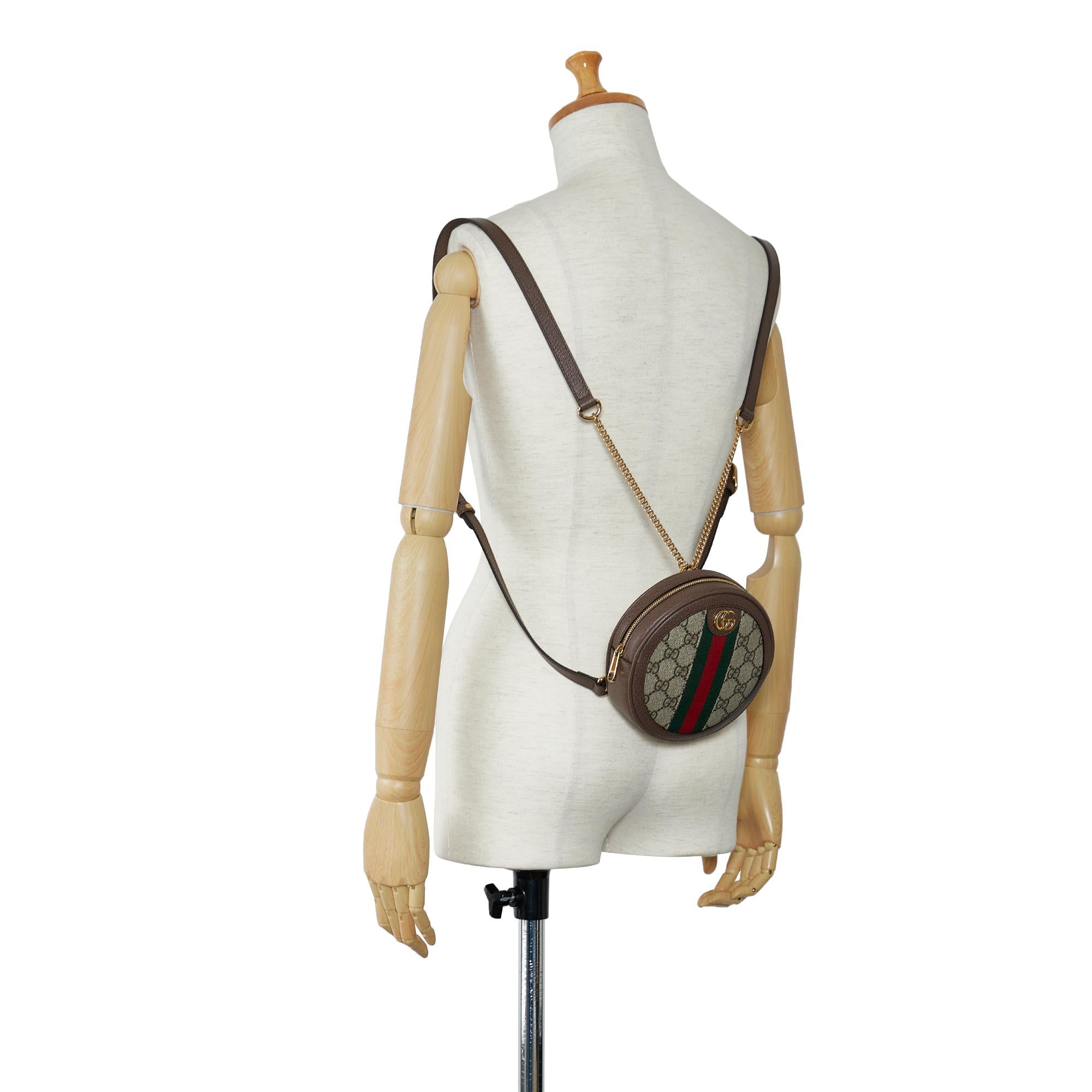 Gucci Mini GG Supreme Round Ophidia Backpack (SHG-XFDfZG)