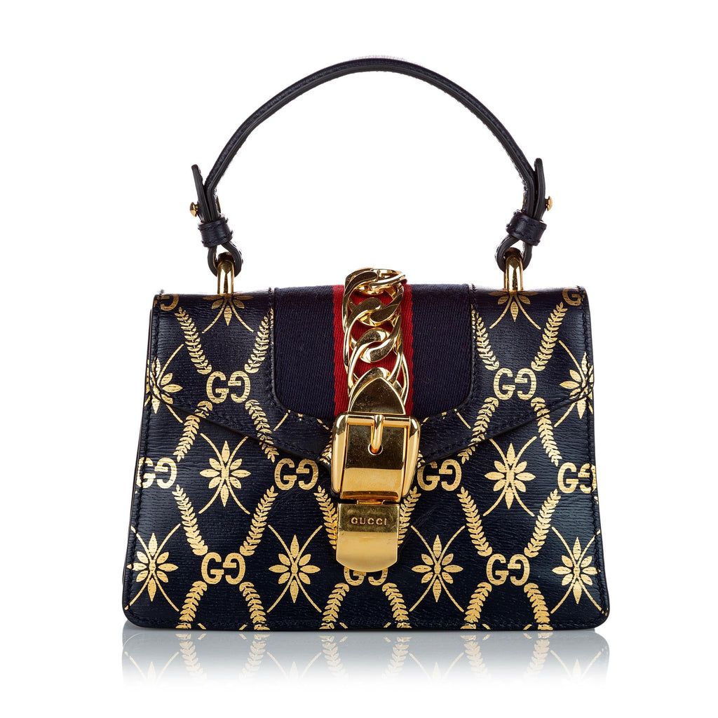 Gucci Mini Sylvie Leather Satchel (SHG-30466)