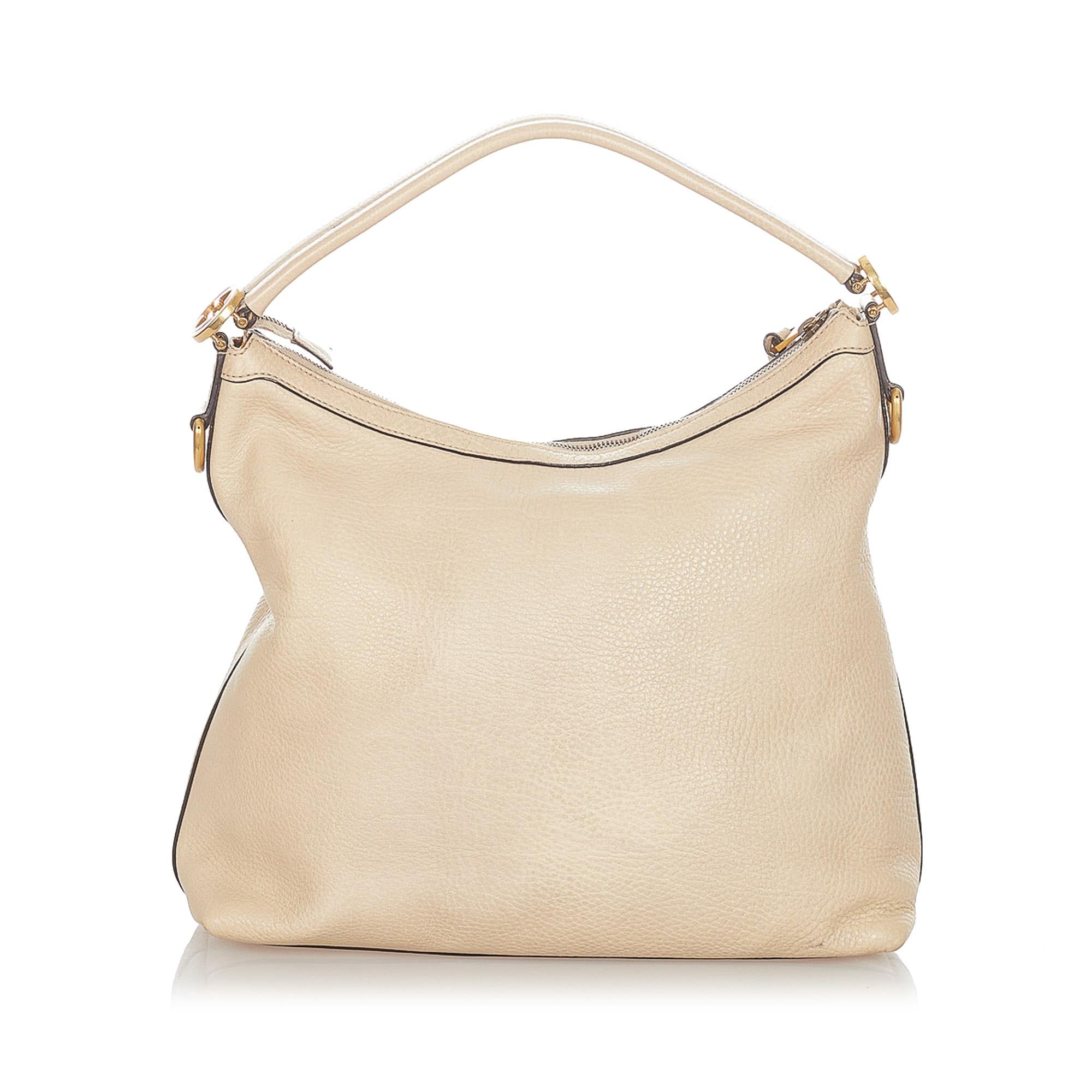 Gucci Miss GG Leather Satchel (SHG-21540)