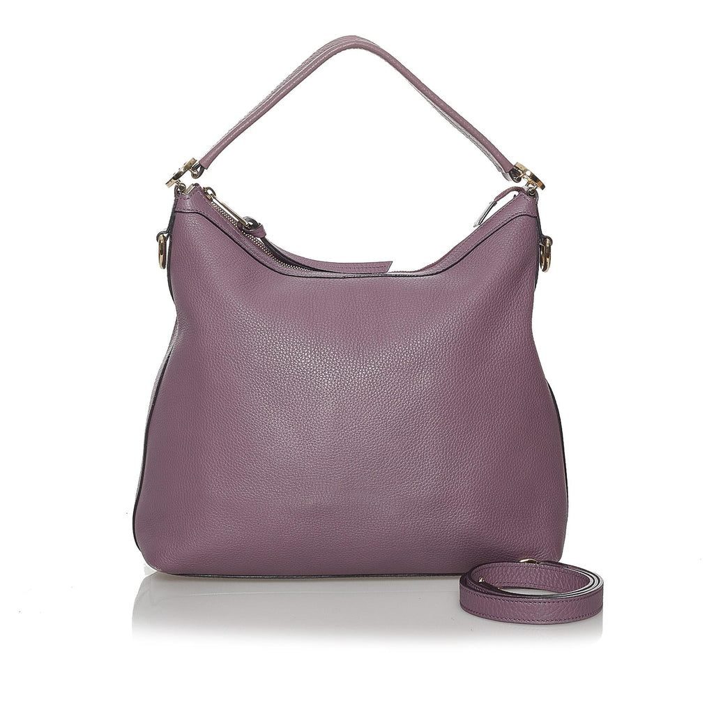 Gucci Miss GG Leather Satchel (SHG-34320)