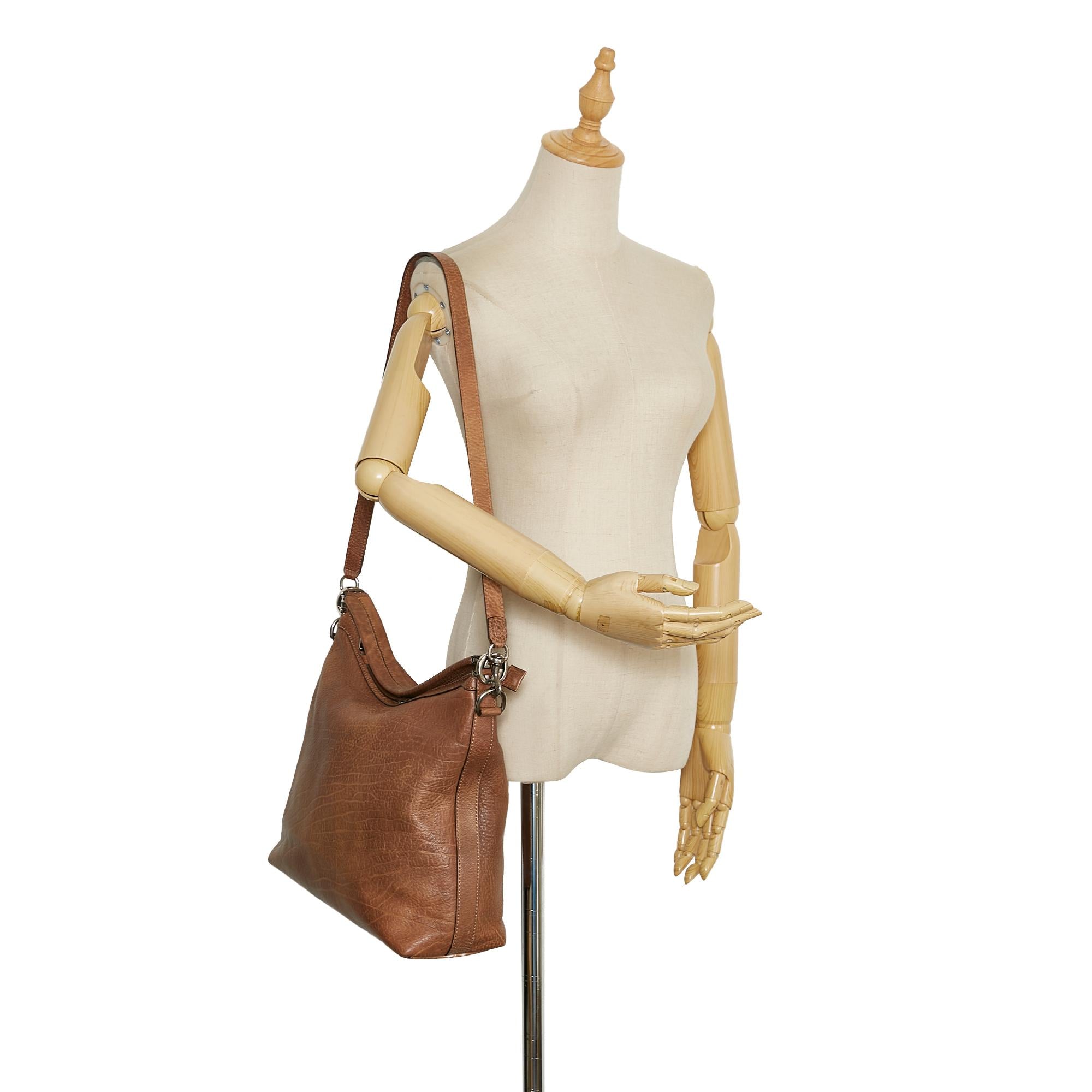 Gucci Miss GG Leather Satchel (SHG-37194)