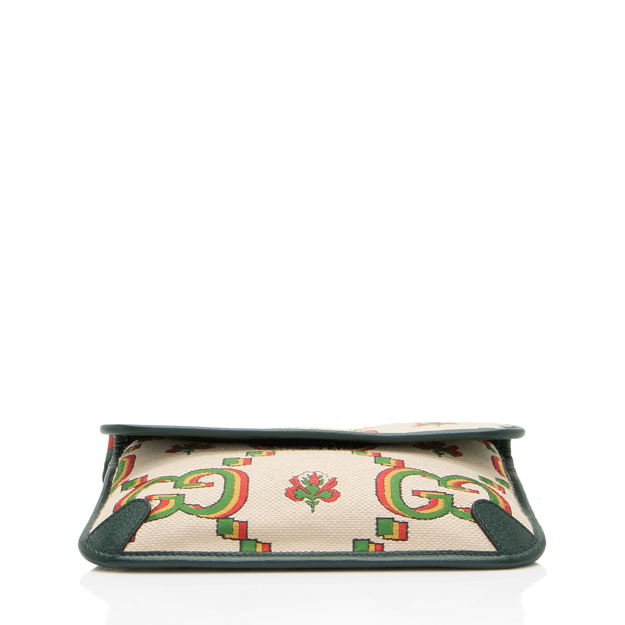 Gucci Jumbo GG Canvas Embroidered Floral Belt Bag
