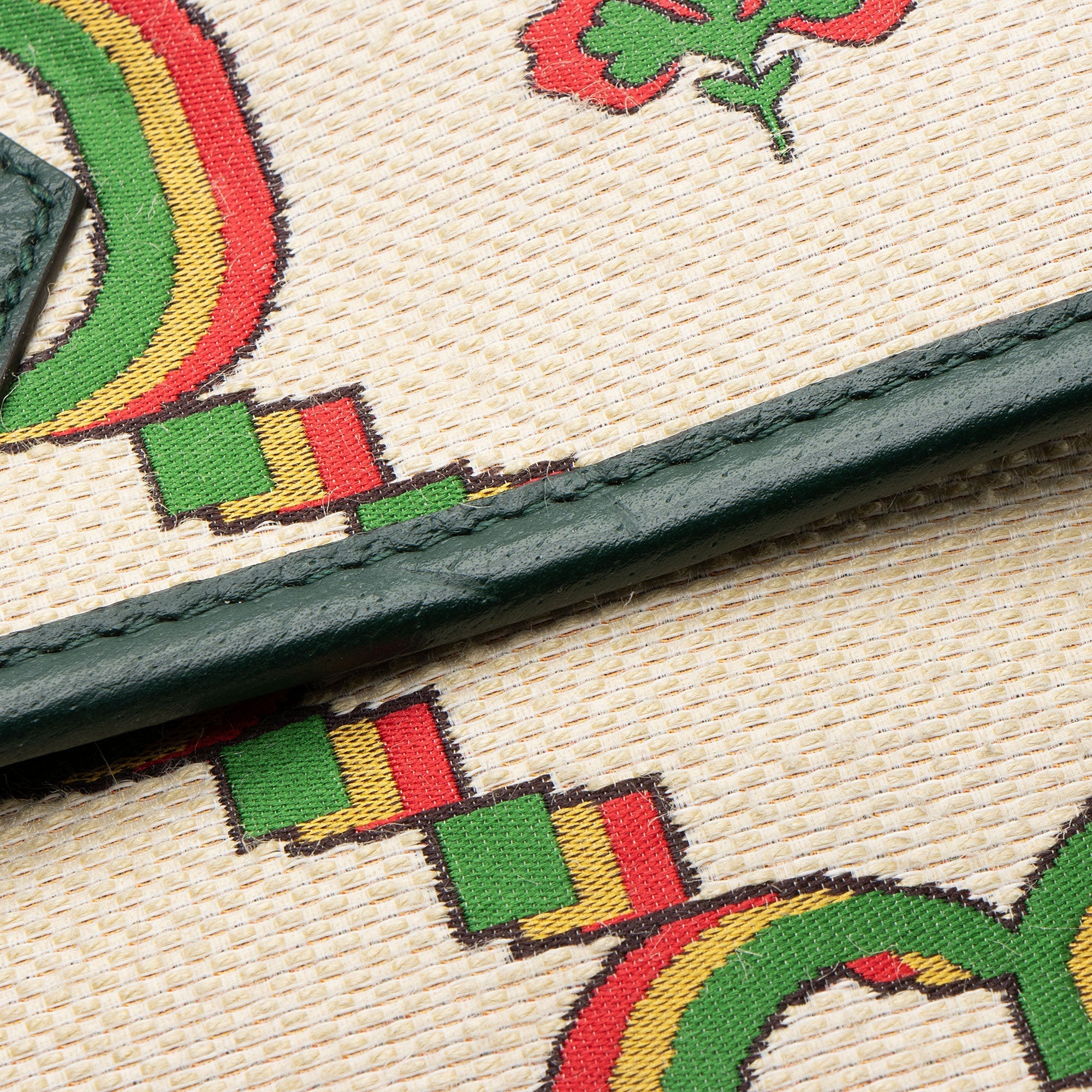 Gucci Jumbo GG Canvas Embroidered Floral Belt Bag
