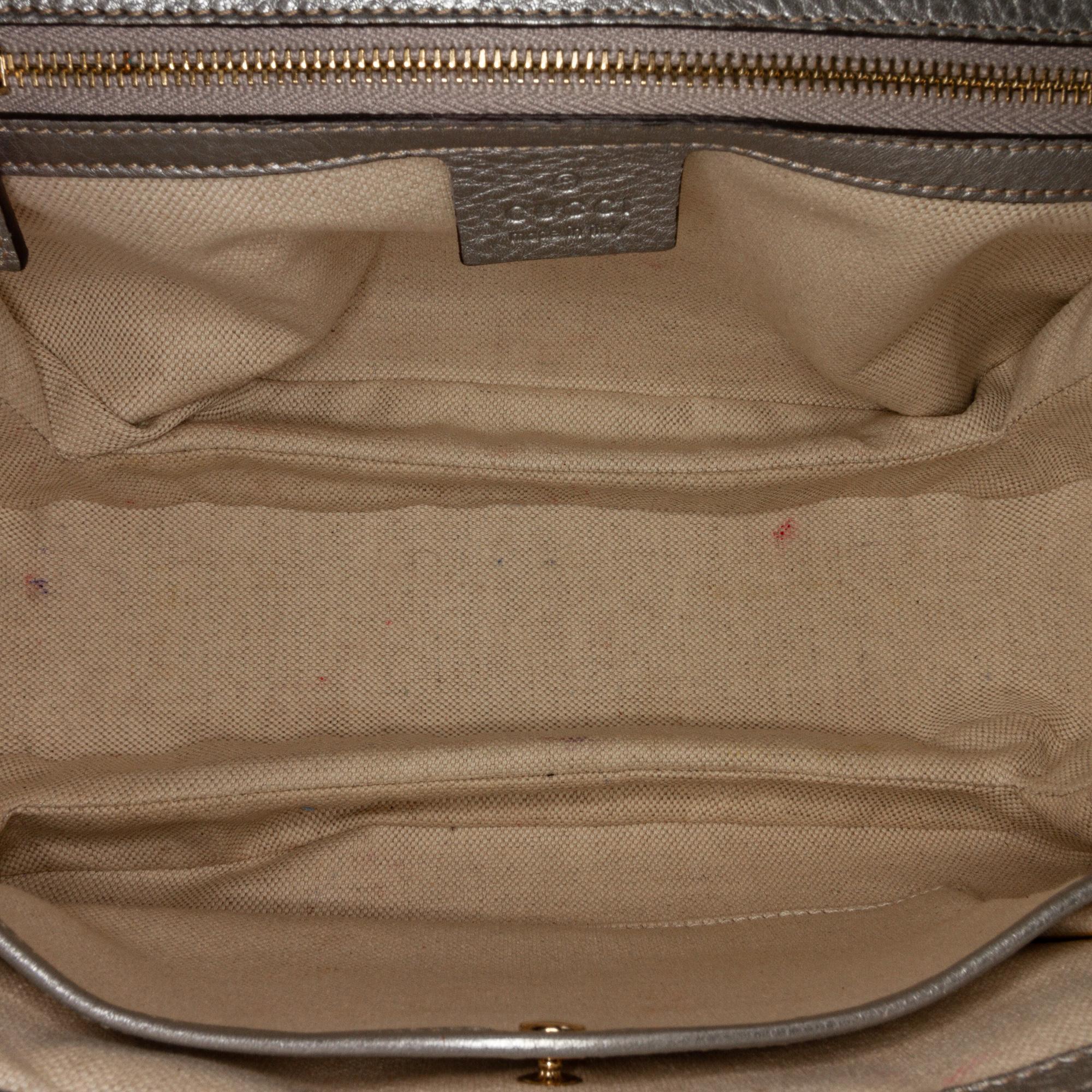 Gucci New Bamboo Leather Handbag (SHG-35959)