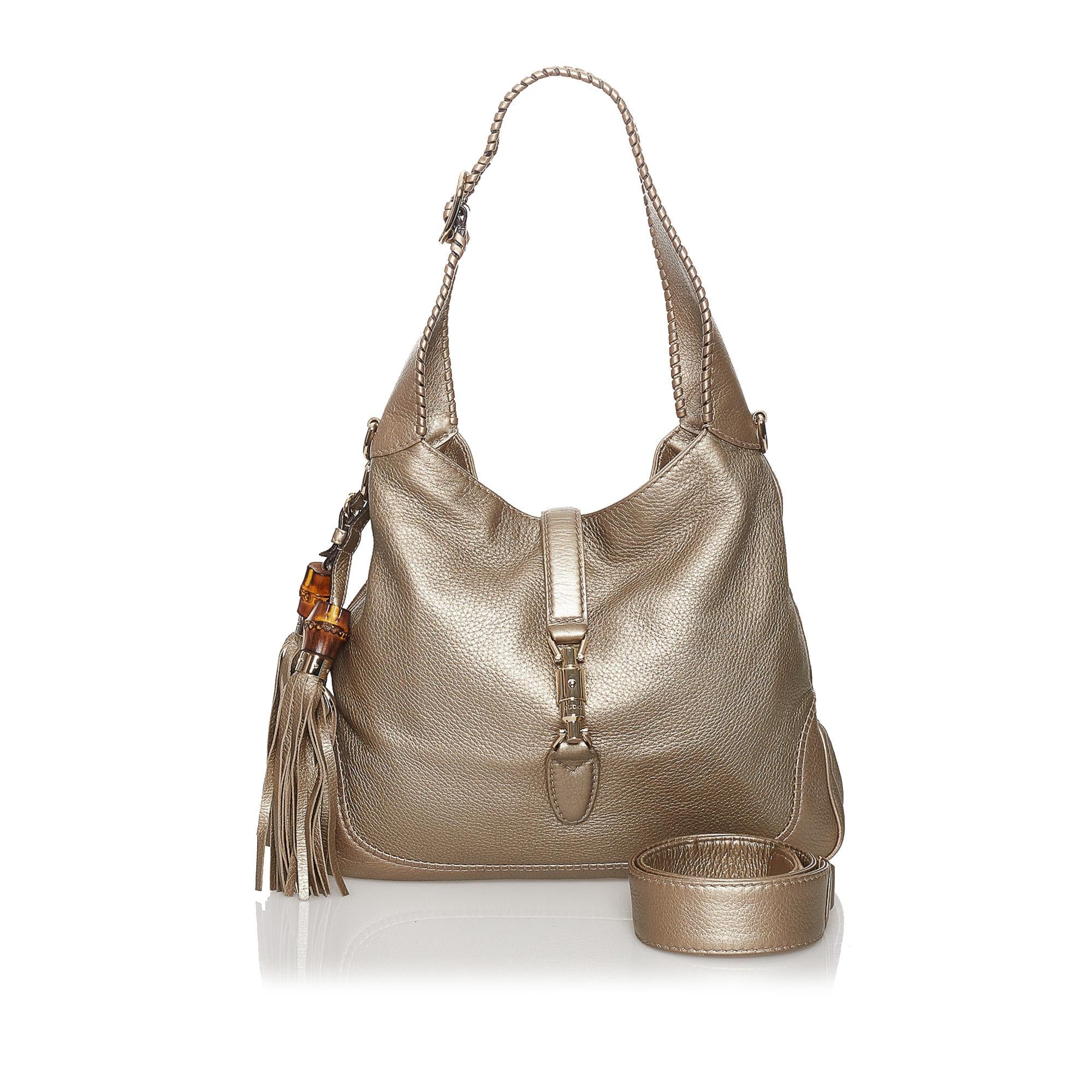 Gucci New Jackie Leather Satchel (SHG-31181)