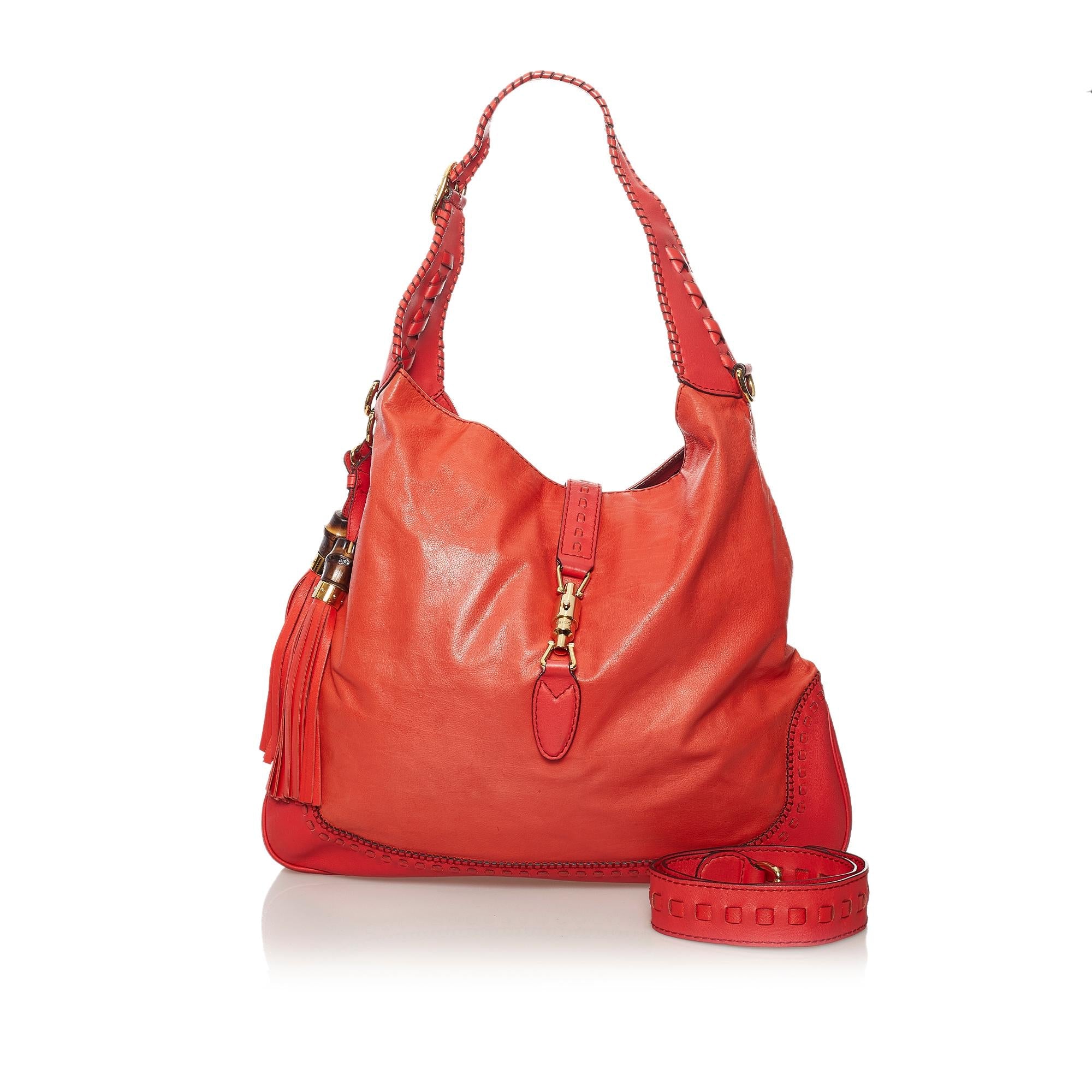 Gucci New Jackie Leather Shoulder Bag (SHG-31581)