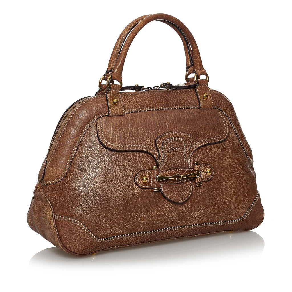 Gucci New Pelham Leather Handbag (SHG-29970)