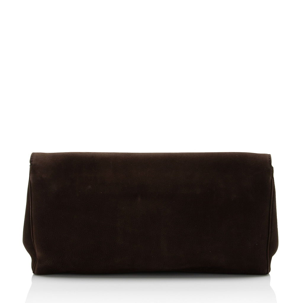 Gucci Nubuck Leather Ribot Clutch (SHF-ge9pTT)