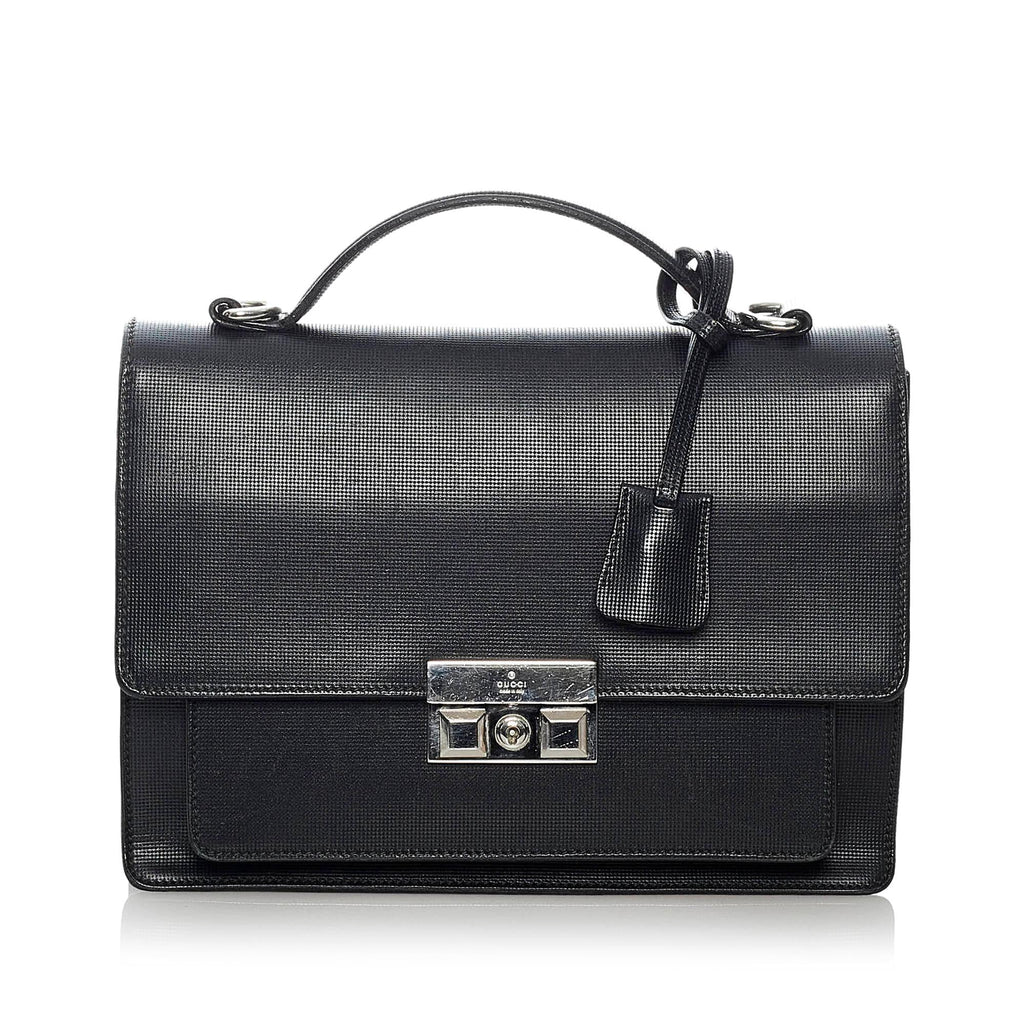 Gucci Padlock Leather Satchel (SHG-37609)