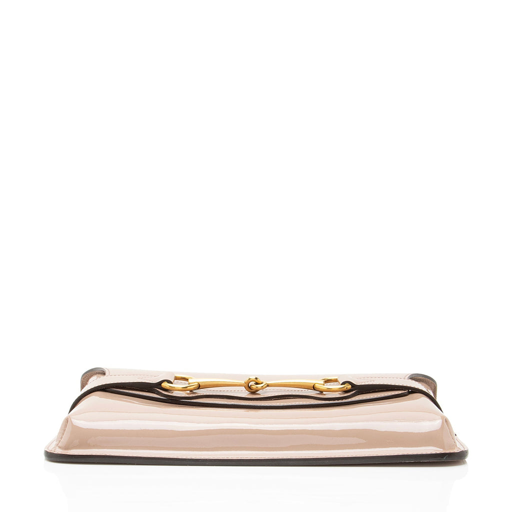 Gucci Patent Leather Bright Bit Clutch