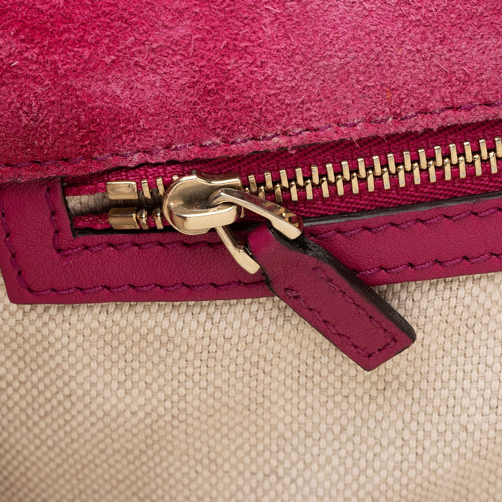 Gucci Patent Leather Soho Clutch (SHF-Lou69h)