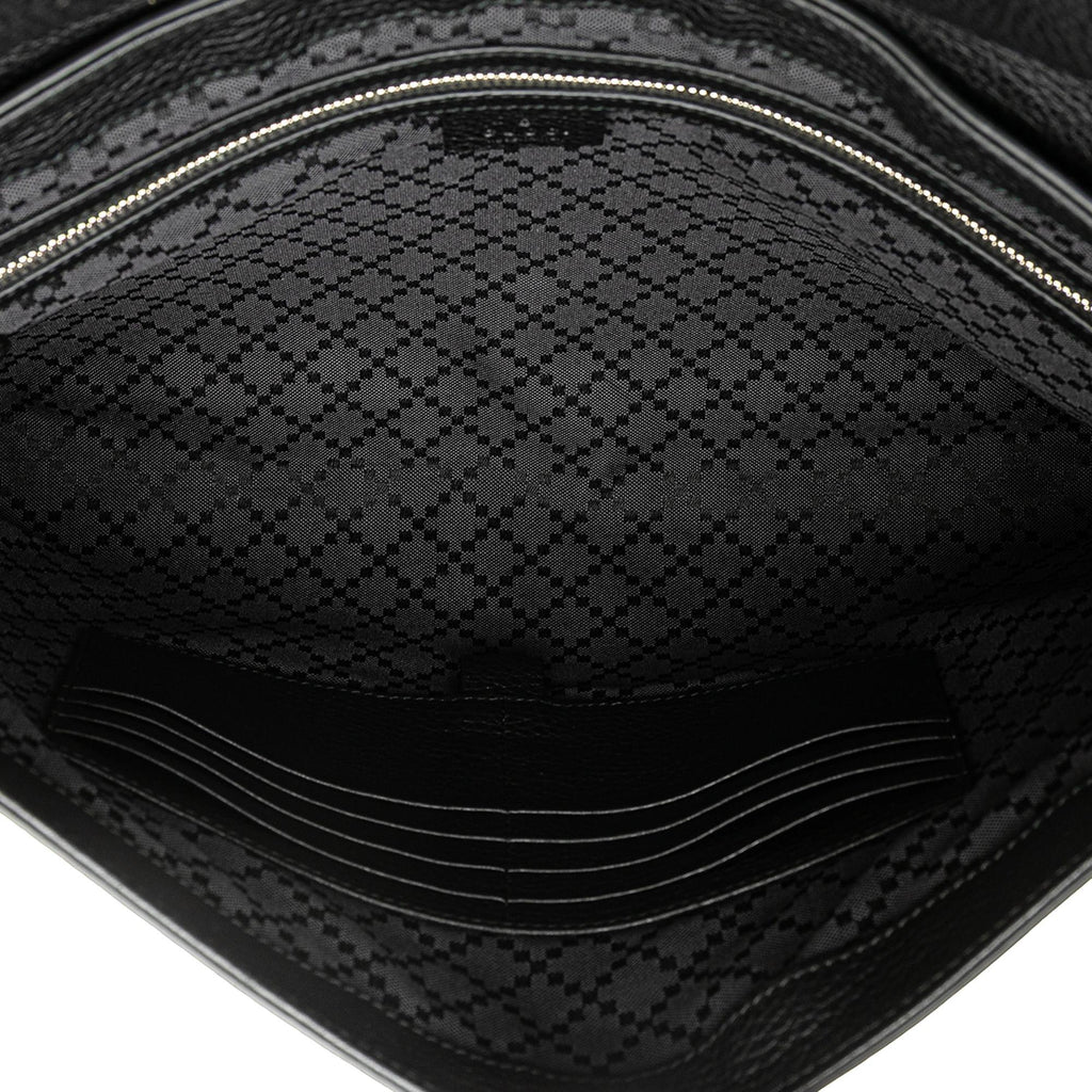 Gucci Pebbled Calfskin Portfolio Clutch