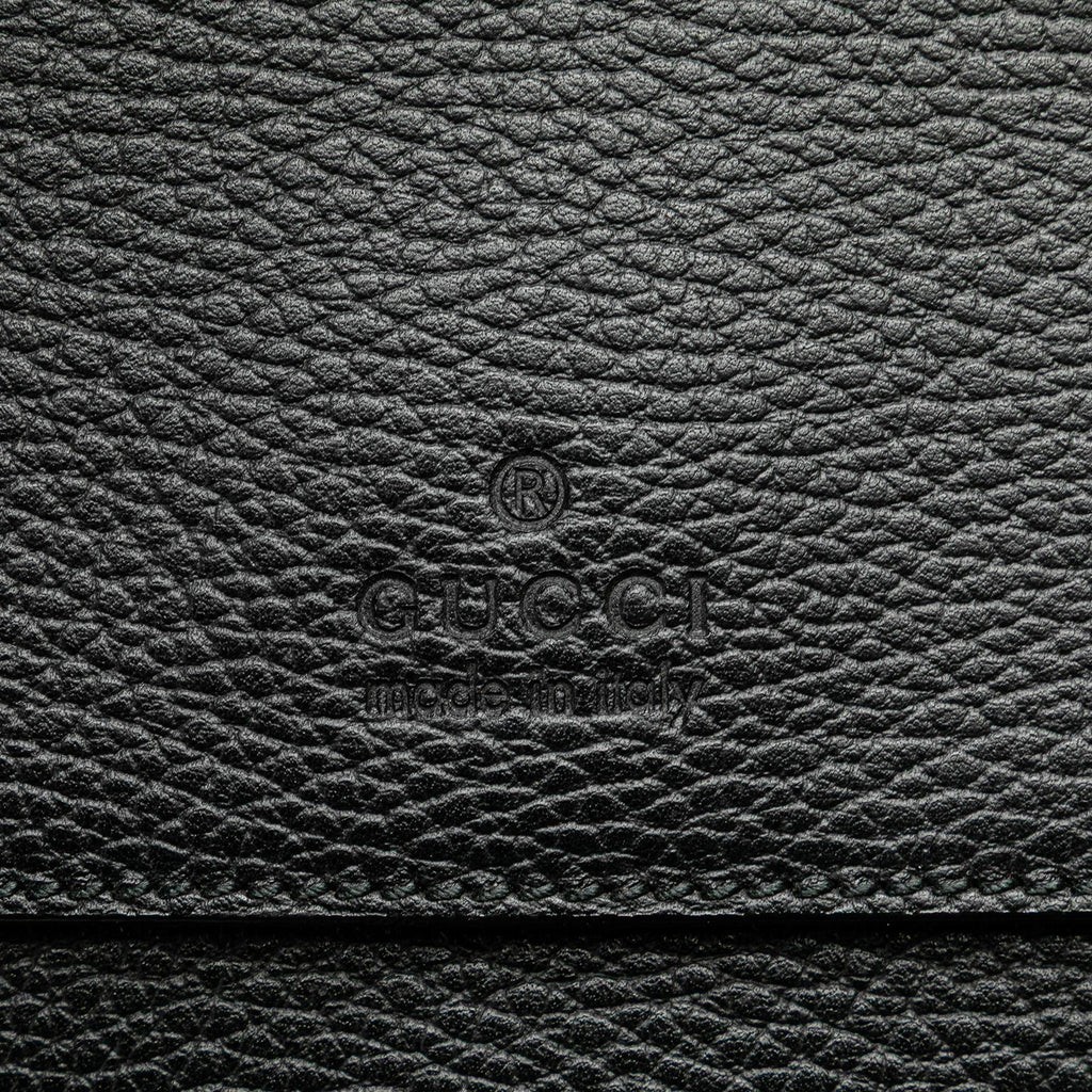 Gucci Pebbled Calfskin Portfolio Clutch
