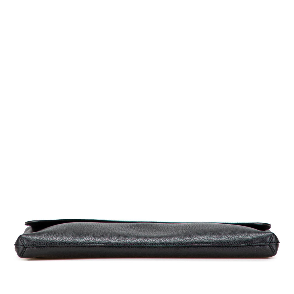 Gucci Pebbled Calfskin Portfolio Clutch