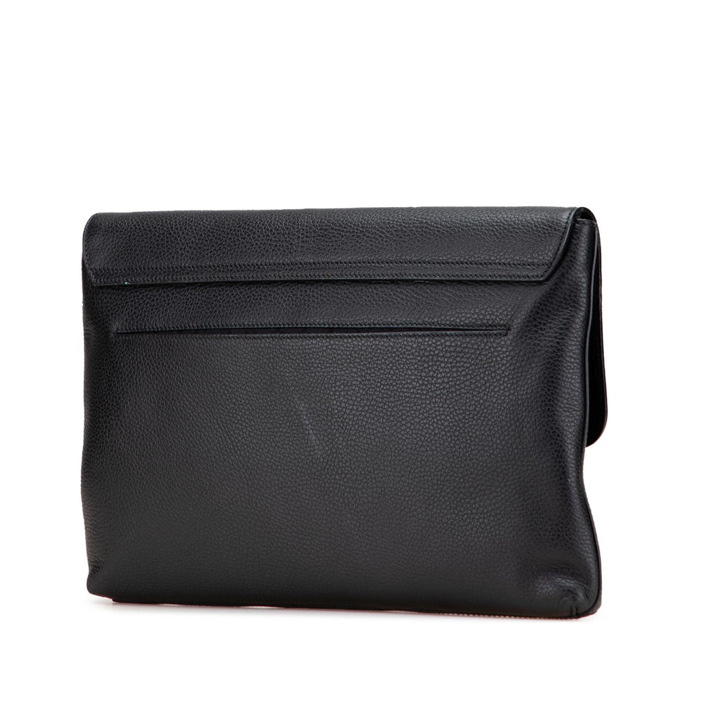 Gucci Pebbled Calfskin Portfolio Clutch