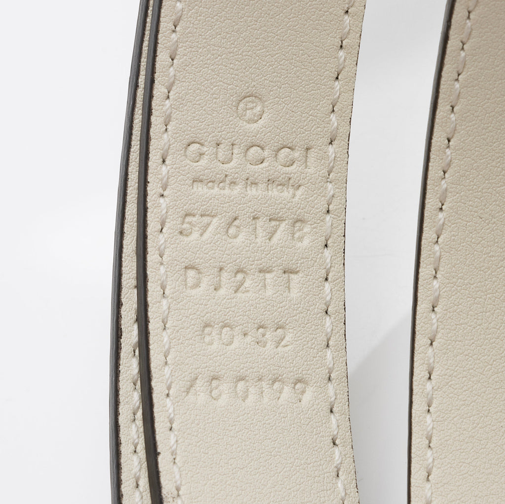 Gucci Pebbled Leather Bee Star Belt - Size 32 / 80 (SHF-Snm7Tt)