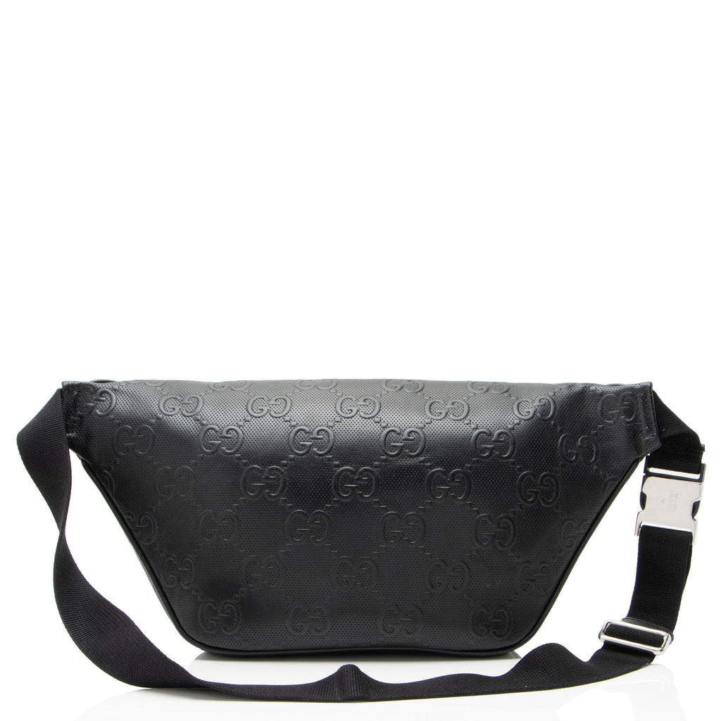 Gucci Perforated GG Embossed Pocket Belt Bag