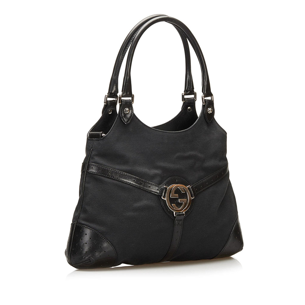 Gucci Reins Canvas Hobo Bag (SHG-35581)