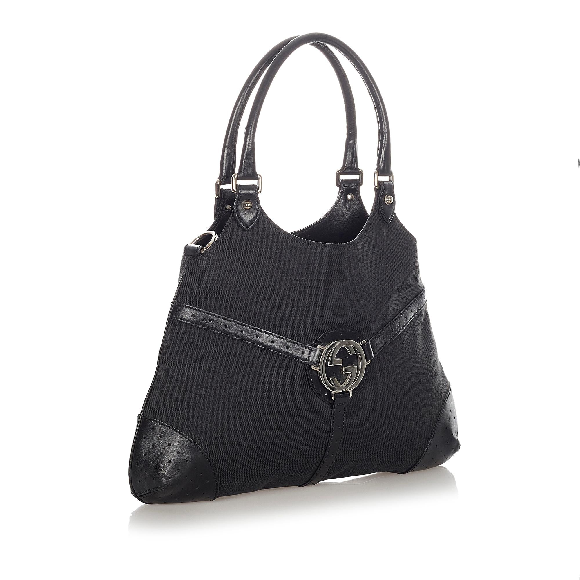Gucci Reins Canvas Shoulder Bag (SHG-31867)