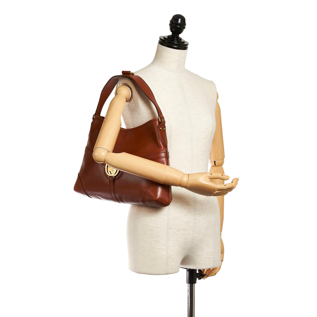 Gucci Reins Leather Hobo Bag (SHG-28586)