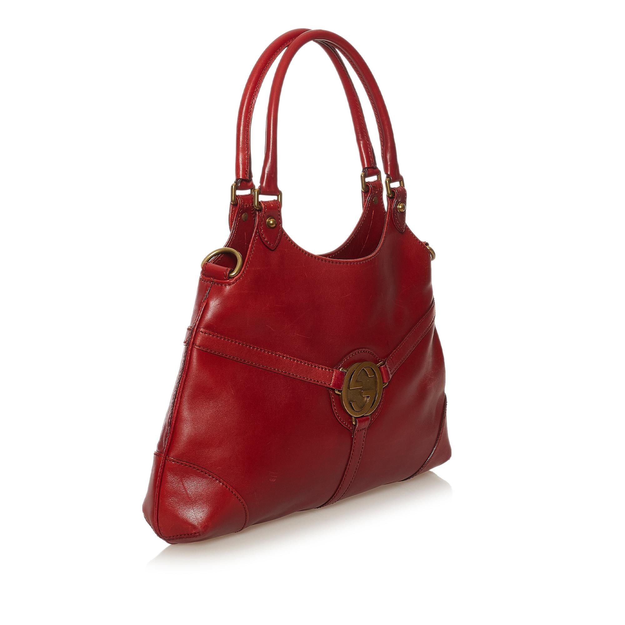 Gucci Reins Leather Shoulder Bag (SHG-34982)