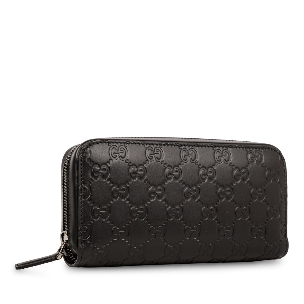 Gucci Signature GG Zip around large wallet