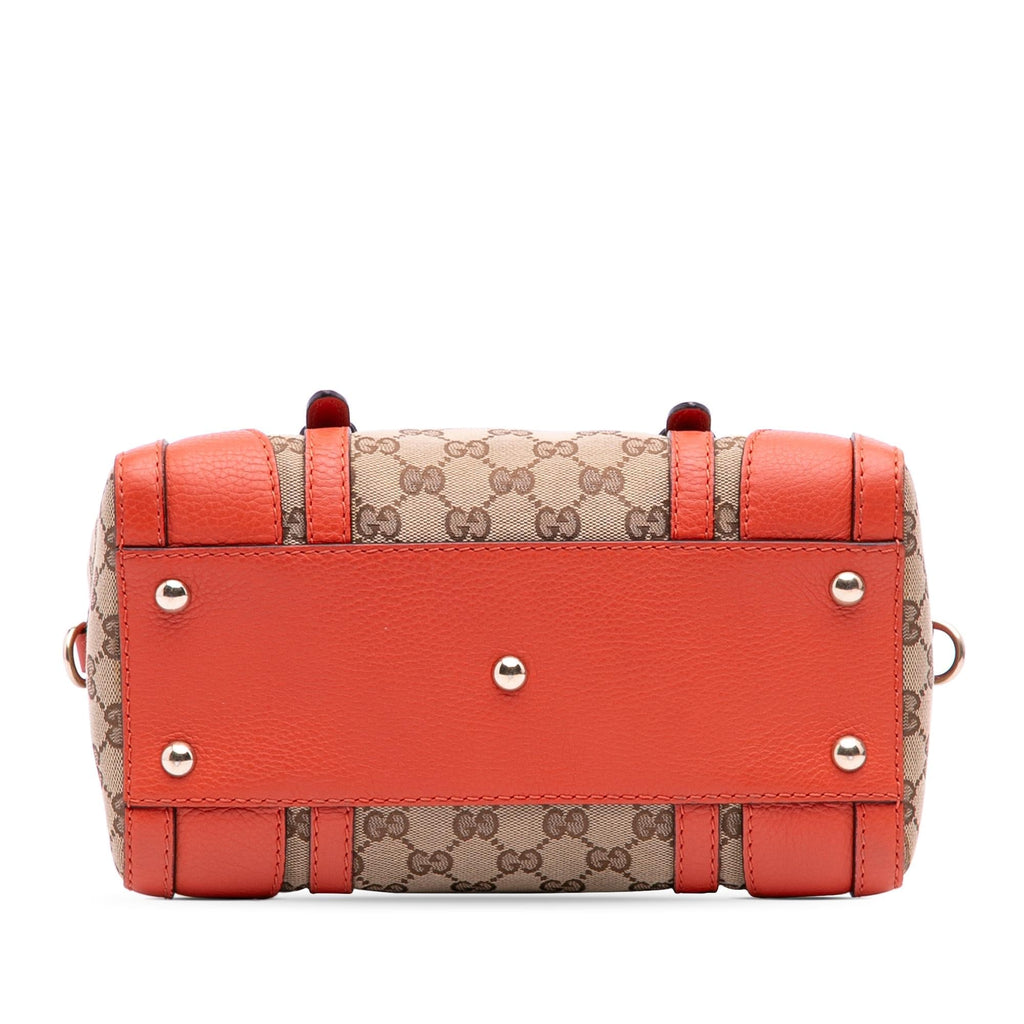 Gucci Small GG Canvas Belted Satchel