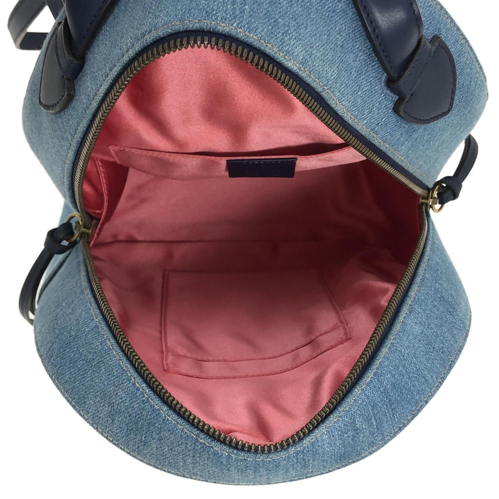 Gucci Small GG Marmont Pearl Denim Backpack (SHG-ANLR7W)