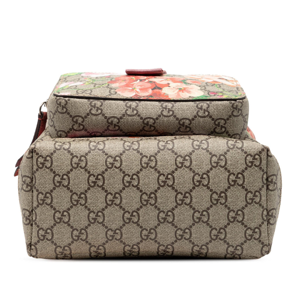 Gucci Small GG Supreme Blooms Single Buckle Backpack