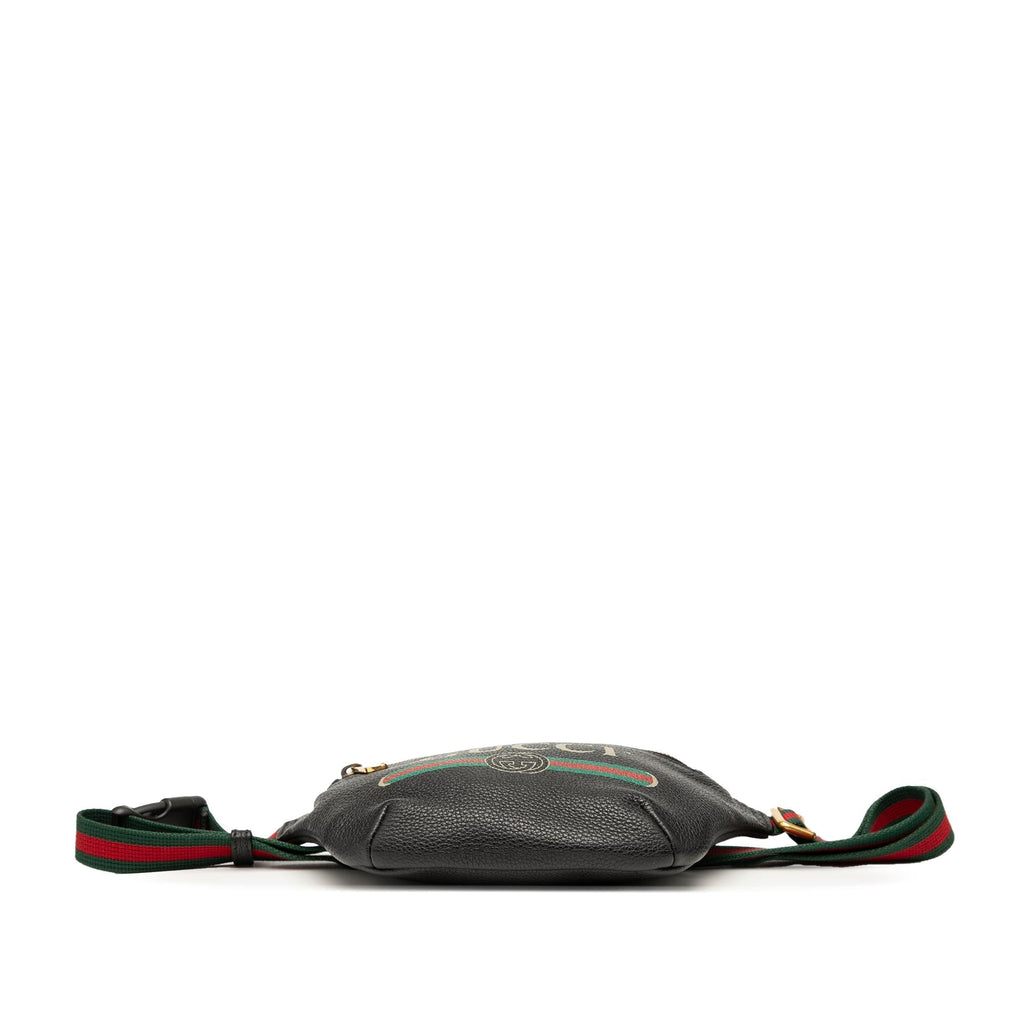 Gucci Small Grained Calfskin Logo Belt Bag