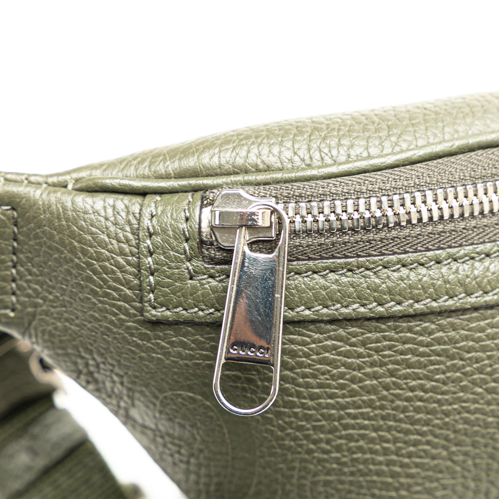 Gucci Small Leather Jumbo GG Belt Bag