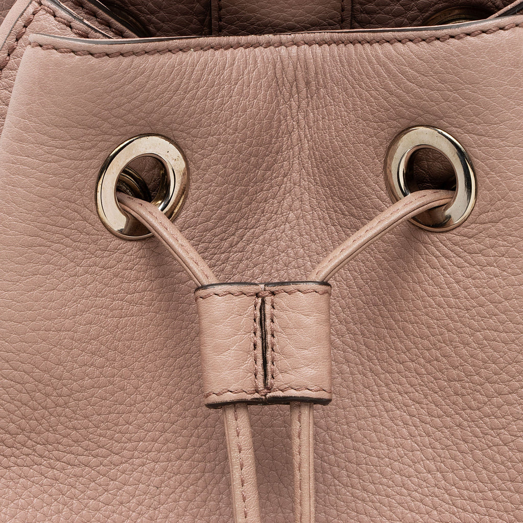 Gucci Small Pebbled Calfskin Soho Drawstring Backpack