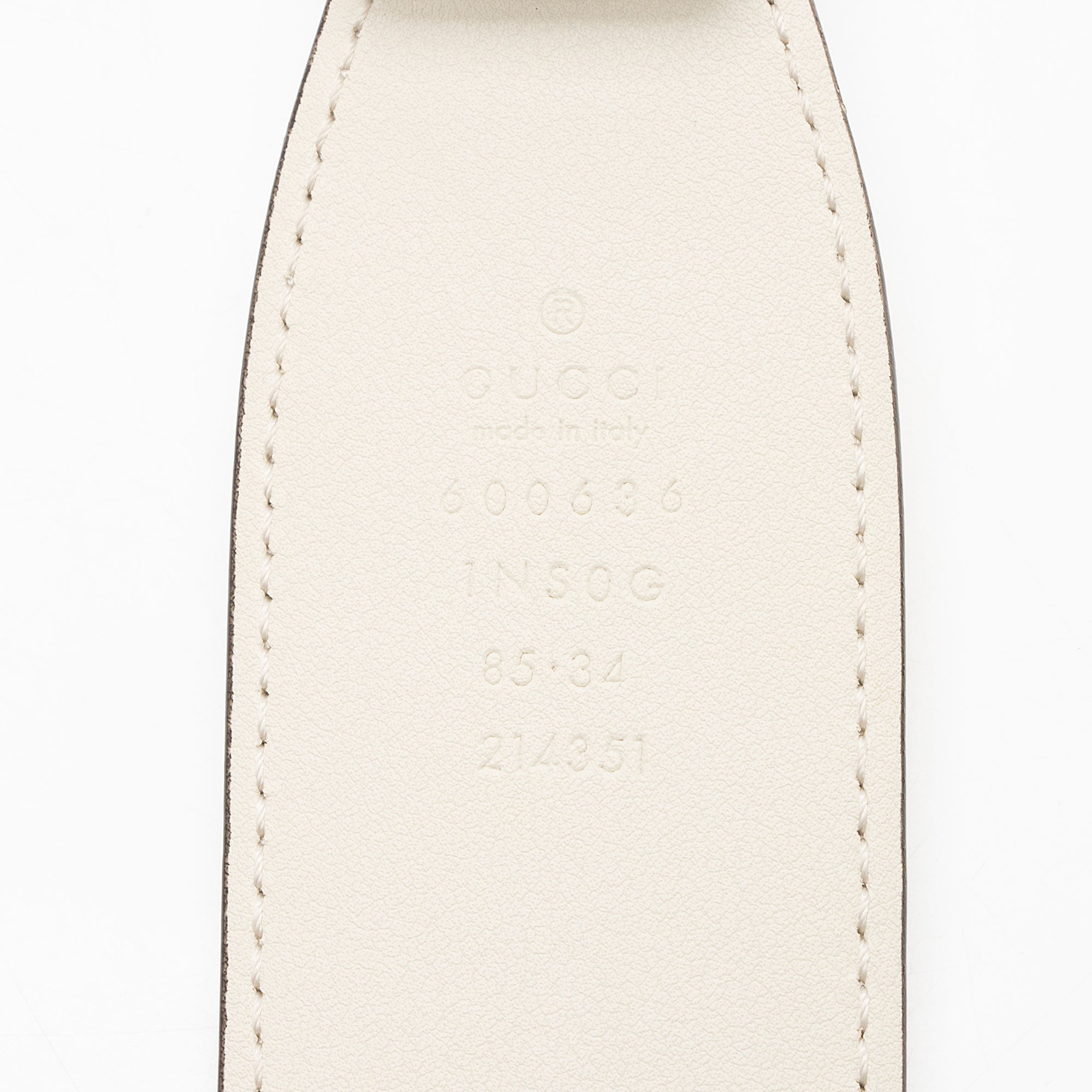 Gucci Smooth Leather Horsebit Belt - Size 34 / 85