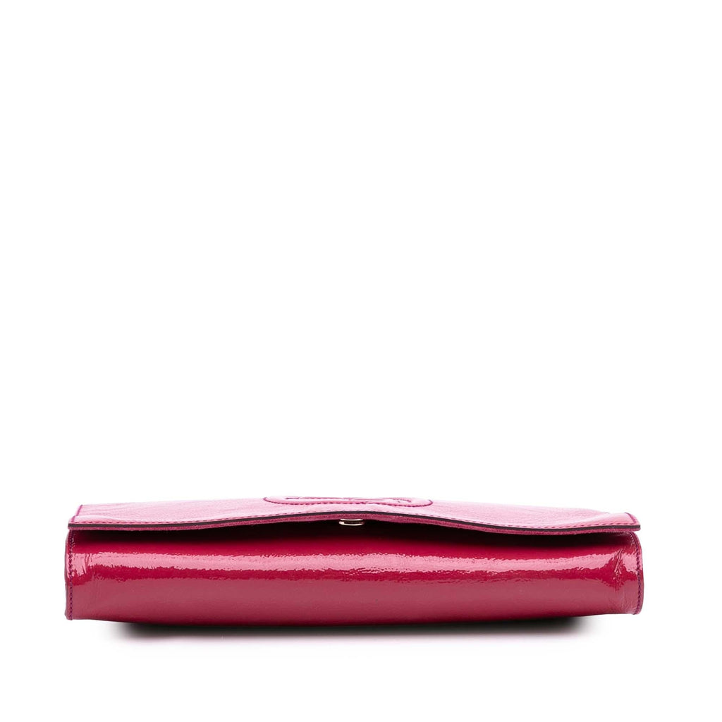 Gucci Soft Patent Soho Disco Clutch