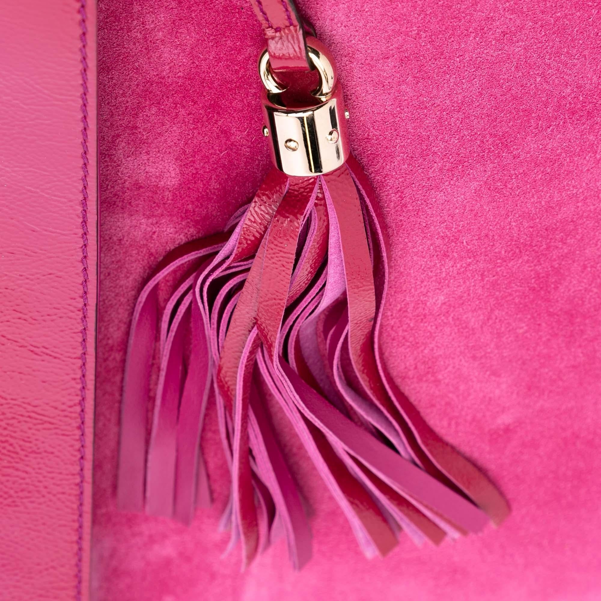 Gucci Soft Patent Soho Disco Clutch