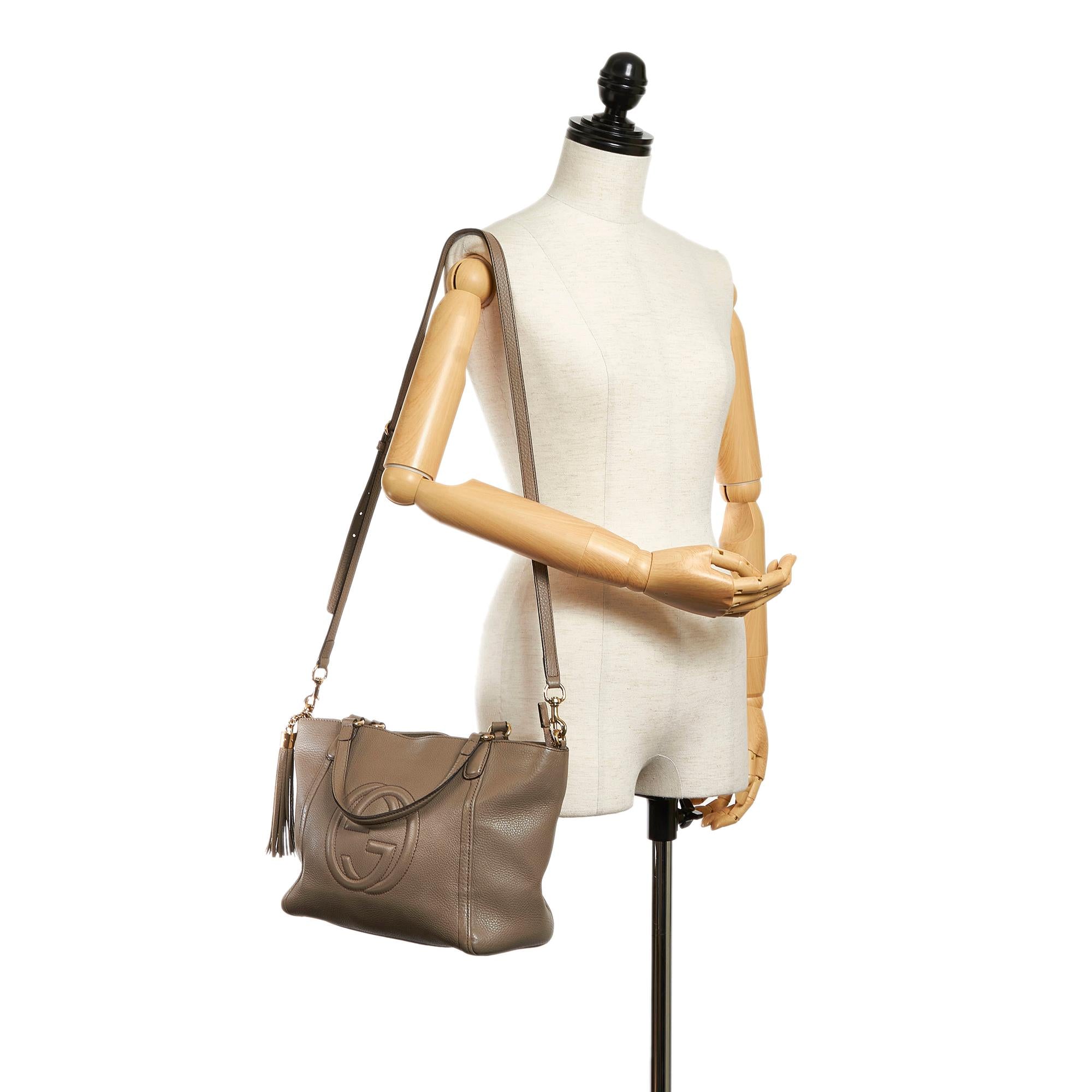 Gucci Soho Cellarius Leather Satchel (SHG-30262)