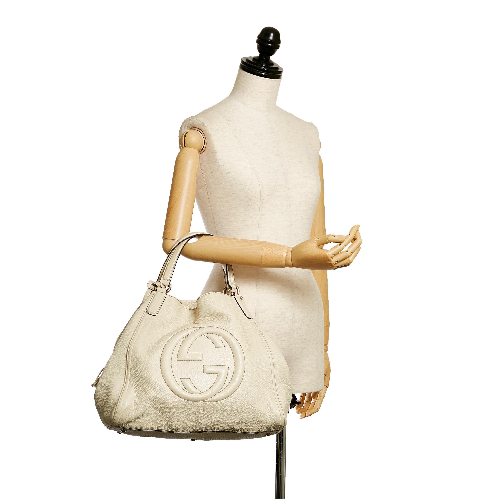 Gucci Soho Cellarius Leather Tote Bag (SHG-32400)
