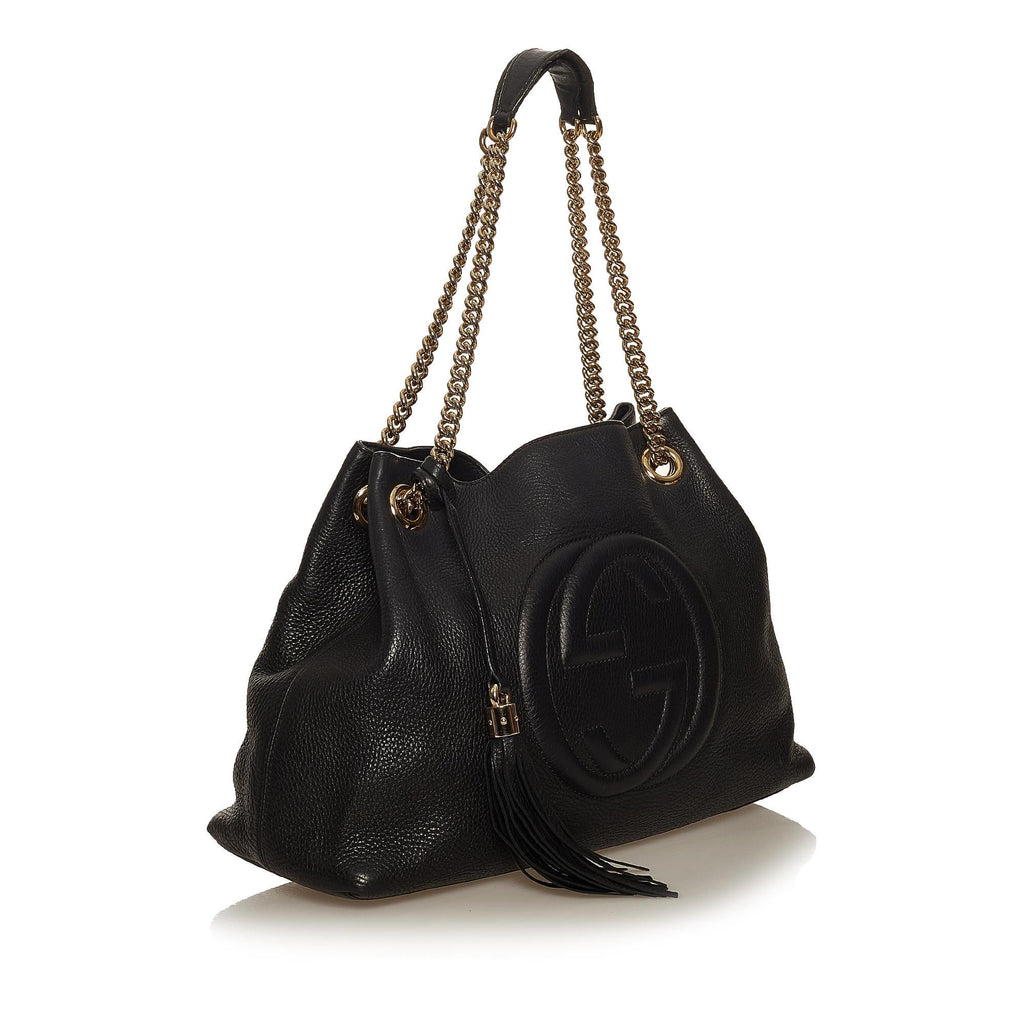 Gucci Soho Chain Leather Tote Bag (SHG-29321)