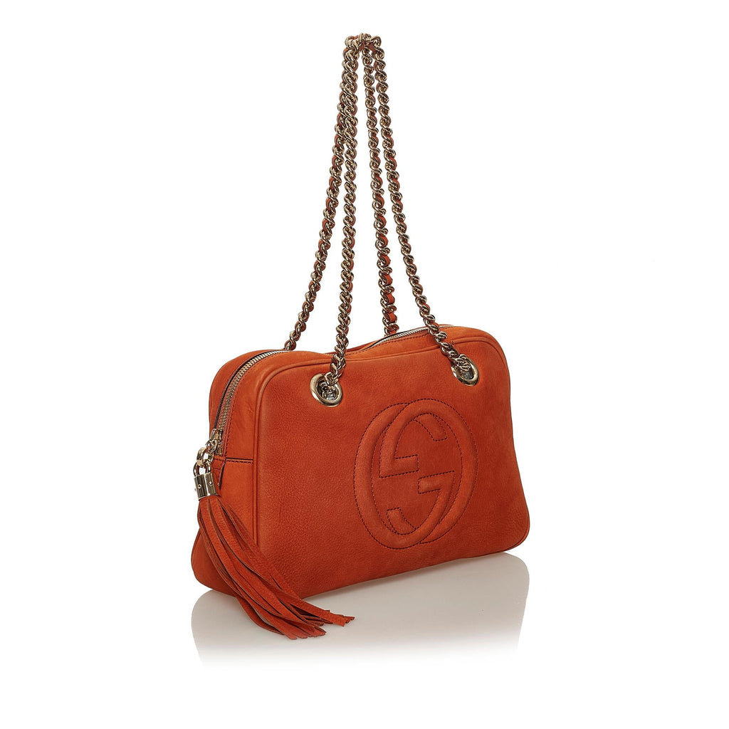 Gucci Soho Chain Nubuck Leather Shoulder Bag (SHG-28441)