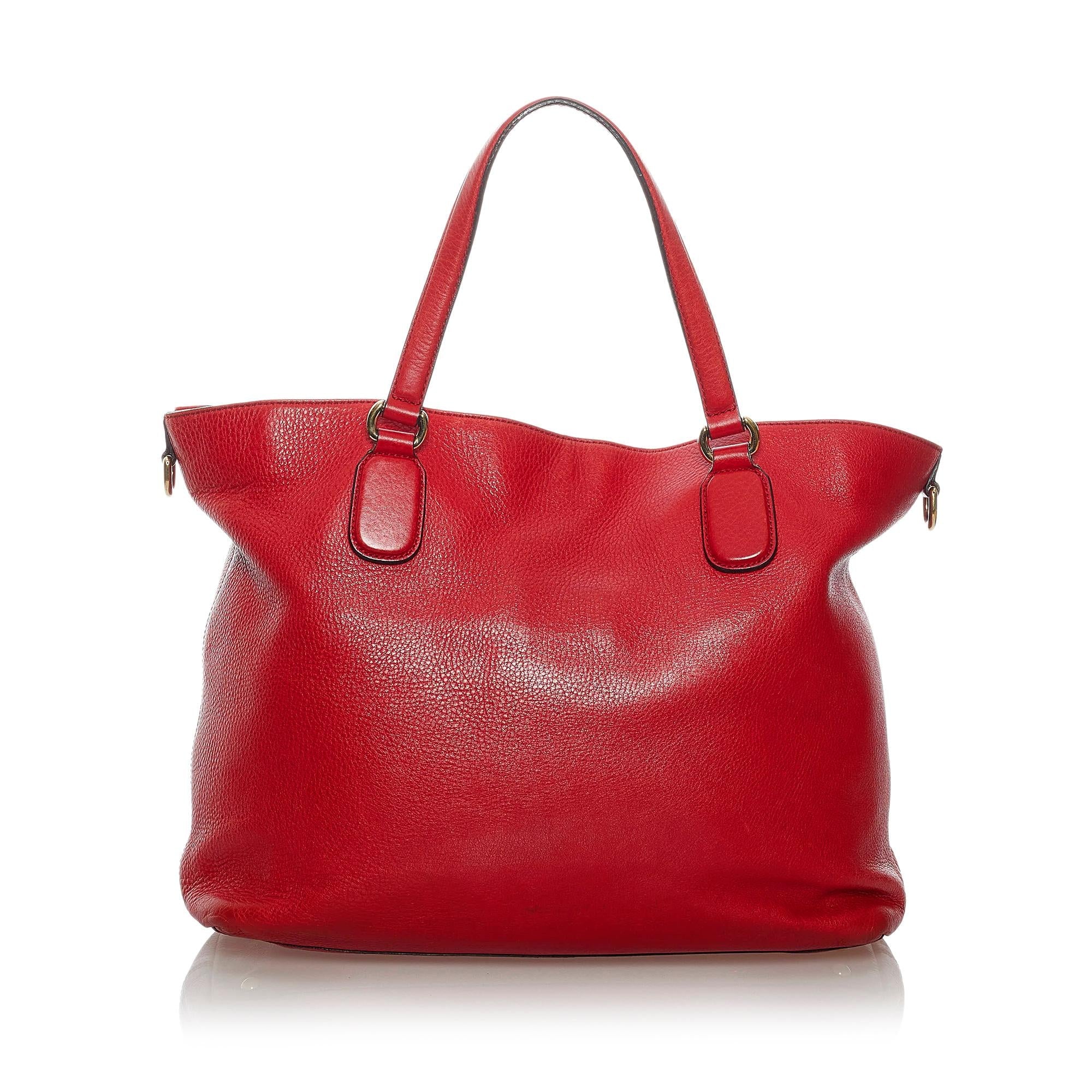 Gucci Soho Working Leather Tote Bag (SHG-31414)