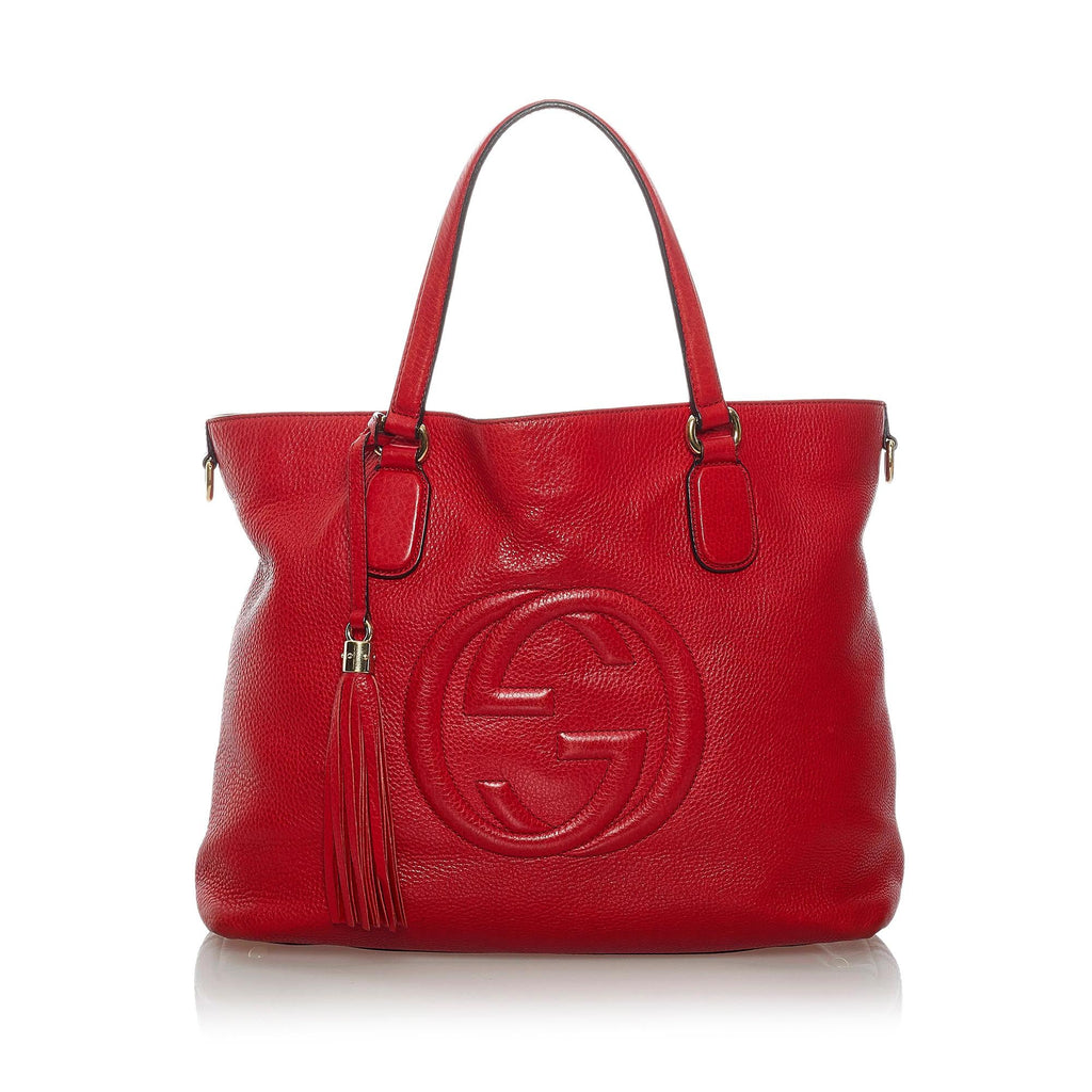 Gucci Soho Working Leather Tote Bag (SHG-31414)